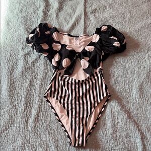 Stylish Black and White womens One Piece